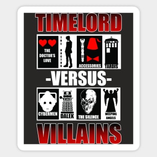 Timelord vs Villains Magnet